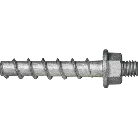 Vis à béton BTS6 E 6-35, embout M8, gris Zn-Al - Boite de 100 - CELO - 9ZG635M8BTSE