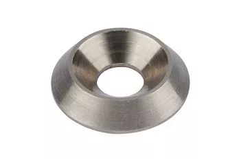 Boîte de 50 cuvettes pleines HECO larg.25 mm pour vis 8 mm - zingué blanc - 42260
