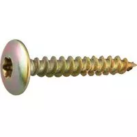 Vis MUSTAD Panelvit FC Tête de penture - Torx - Ø6x80mm - Zingué jaune - Boite de 100 - PV312A600800C8C Vis MUSTAD Panelvit FC Tête de penture - Torx - Ø6x80mm - Zingué jaune - Boite de 100 - PV312A600800C8C