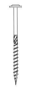 Vis charpente SENCO HBS Tête Large galva Empreinte T30 - 6,0x80mm - HBS-60080-FH30