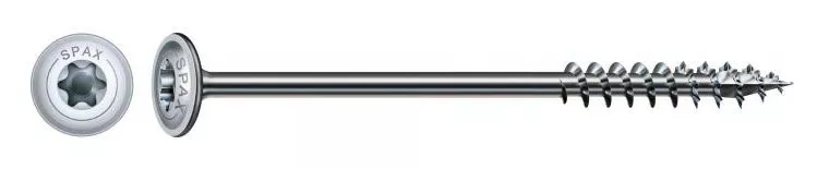 Vis bois SPAX tête disque Wirox Filetage partiel - 251011 Vis bois SPAX tête disque Wirox Filetage partiel - 251011