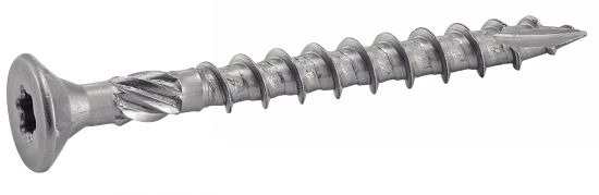 Vis à bois tête fraisée 6 lobes ACTON inox A2 - 5x60 mm - boite de 400 - 623285X60/35SEAU