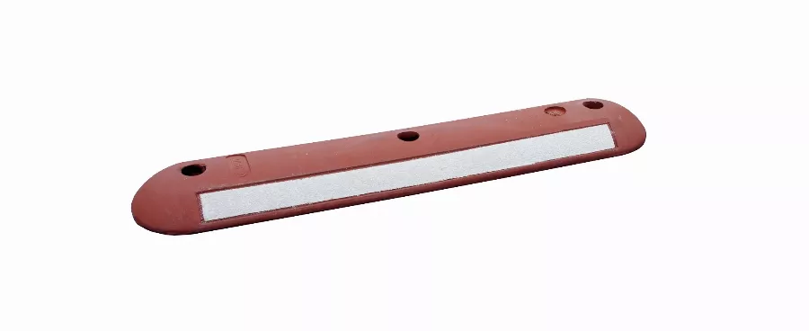 Séparateur de voies VISO - rouge et blanc - 700 x 150 x 45 mm - SEP70RB
