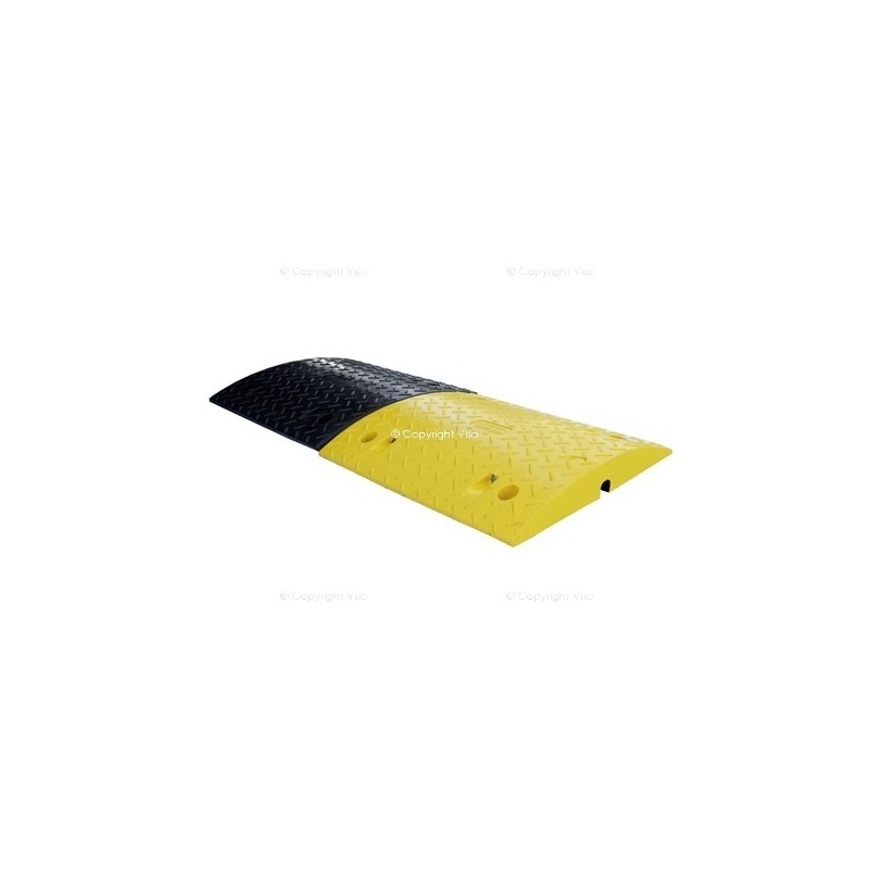 Paire de ralentisseurs VISO - noir et jaune - 500 x 430 x 60 (x2) - FAST60NJ