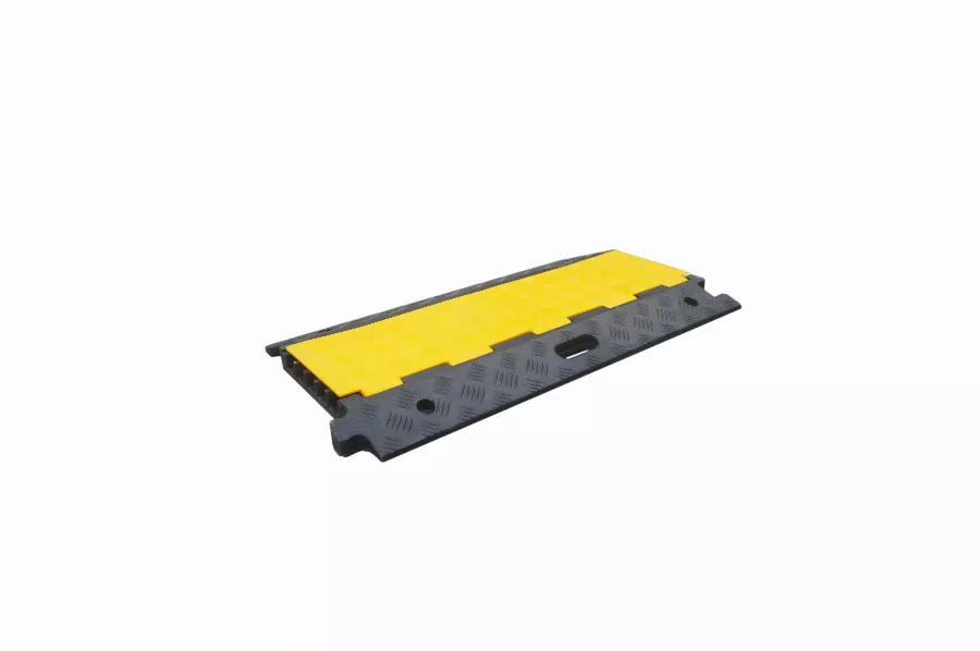 Passe-câble industriel  VISO - jaune et noir - 910 x 500 x 45 mm - supporte 20T - CP1002