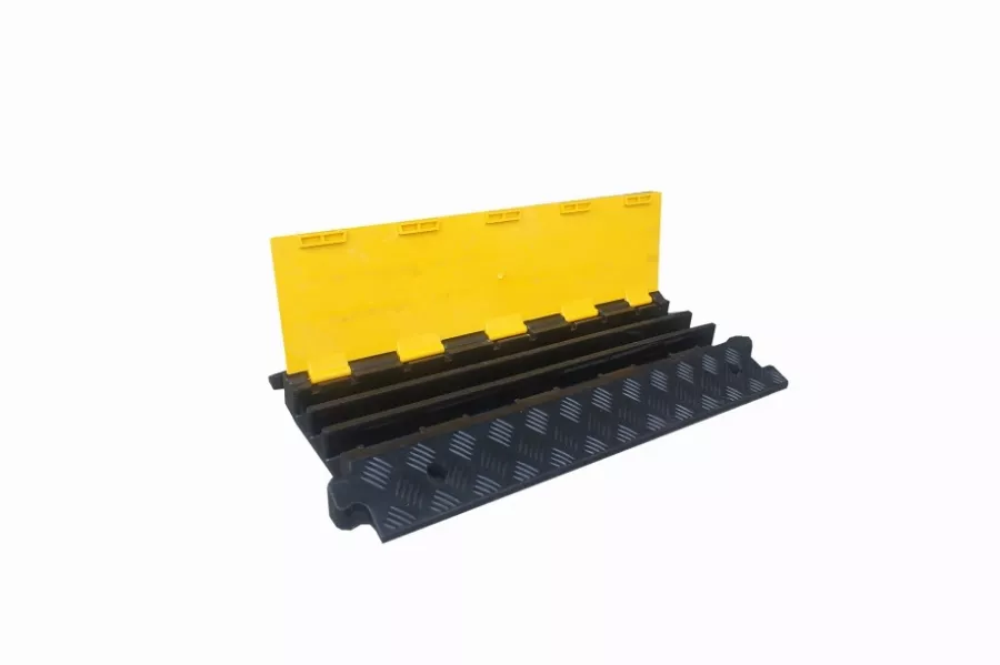Passe-câble industriel  VISO - jaune et noir - 910 x 500 x 70 mm - supporte 20T - CP1031