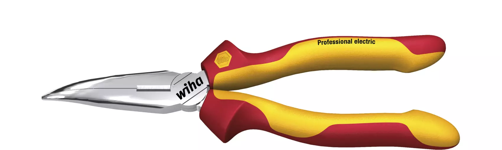 Pince demi-ronde Professional electric avec taillant, forme courbe, env. 40° - WIHA - 27425